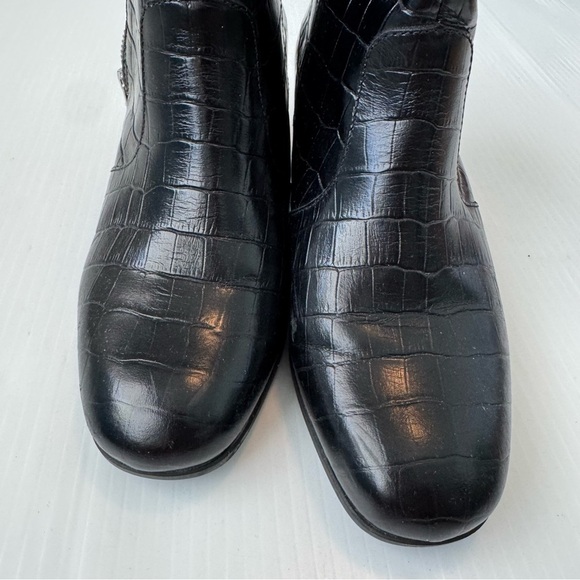 PIKOLINOS Bayona Black Croc-Pattern Ankle Boots size 39 us 8 - Picture 3 of 13